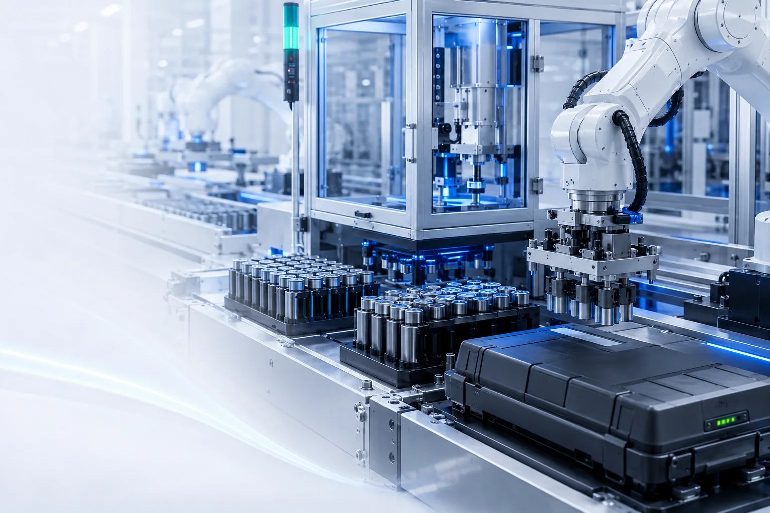 Automated battery manufacturing