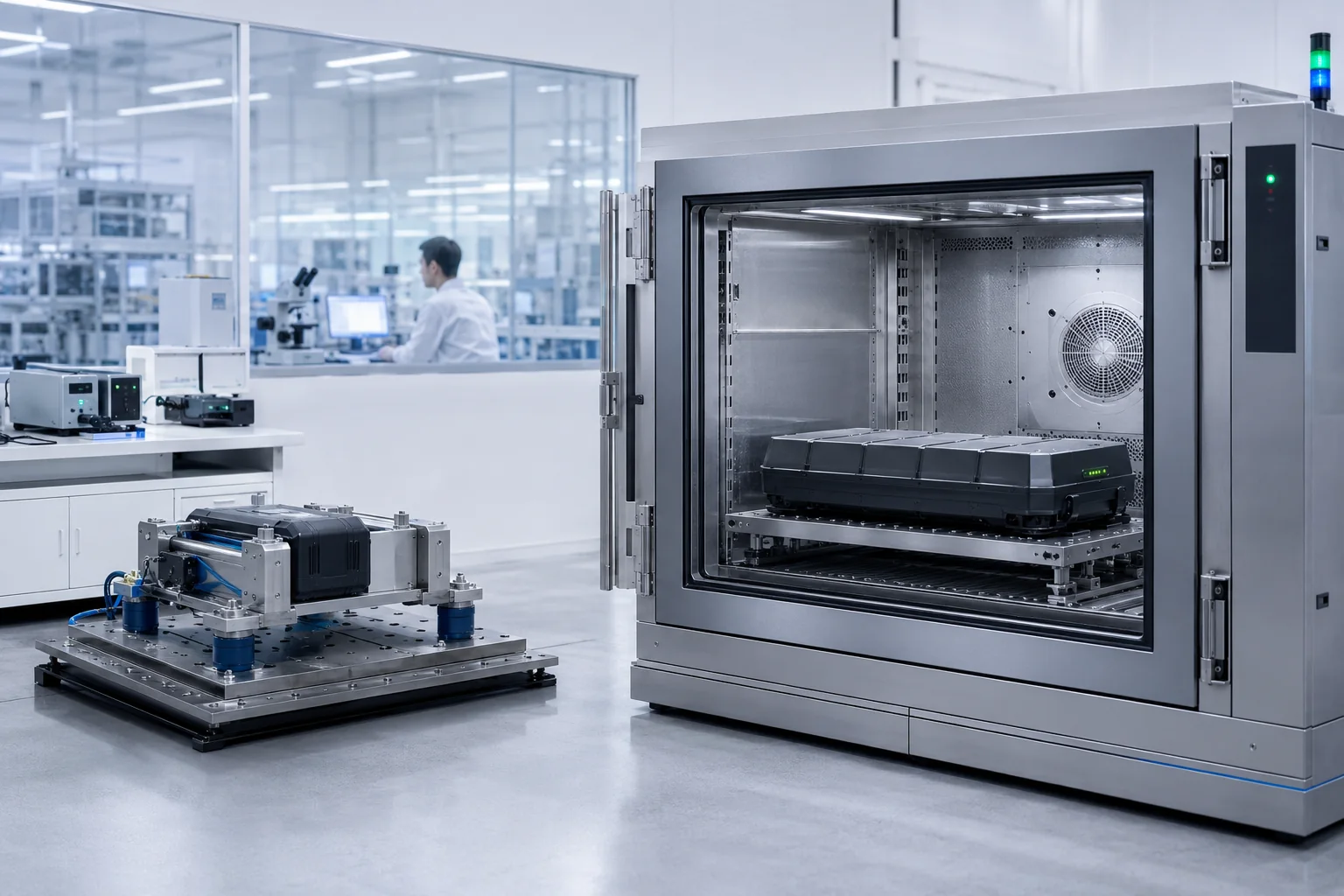 Battery quality control laboratory
