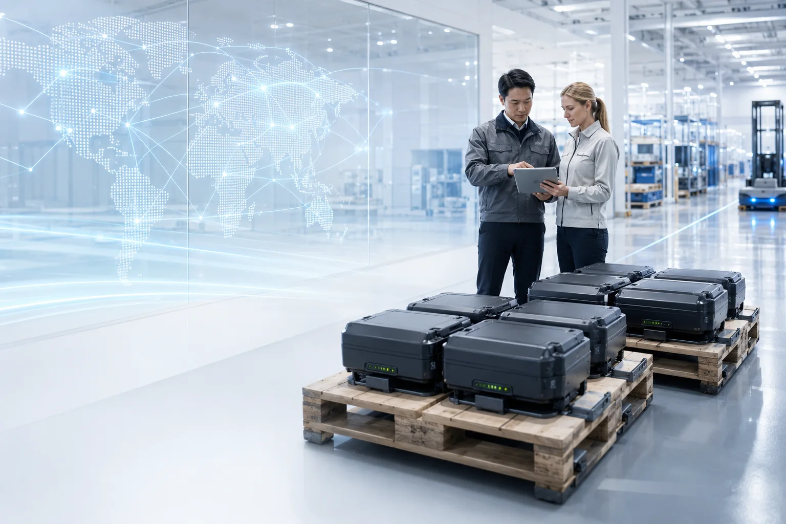 Global battery logistics and service